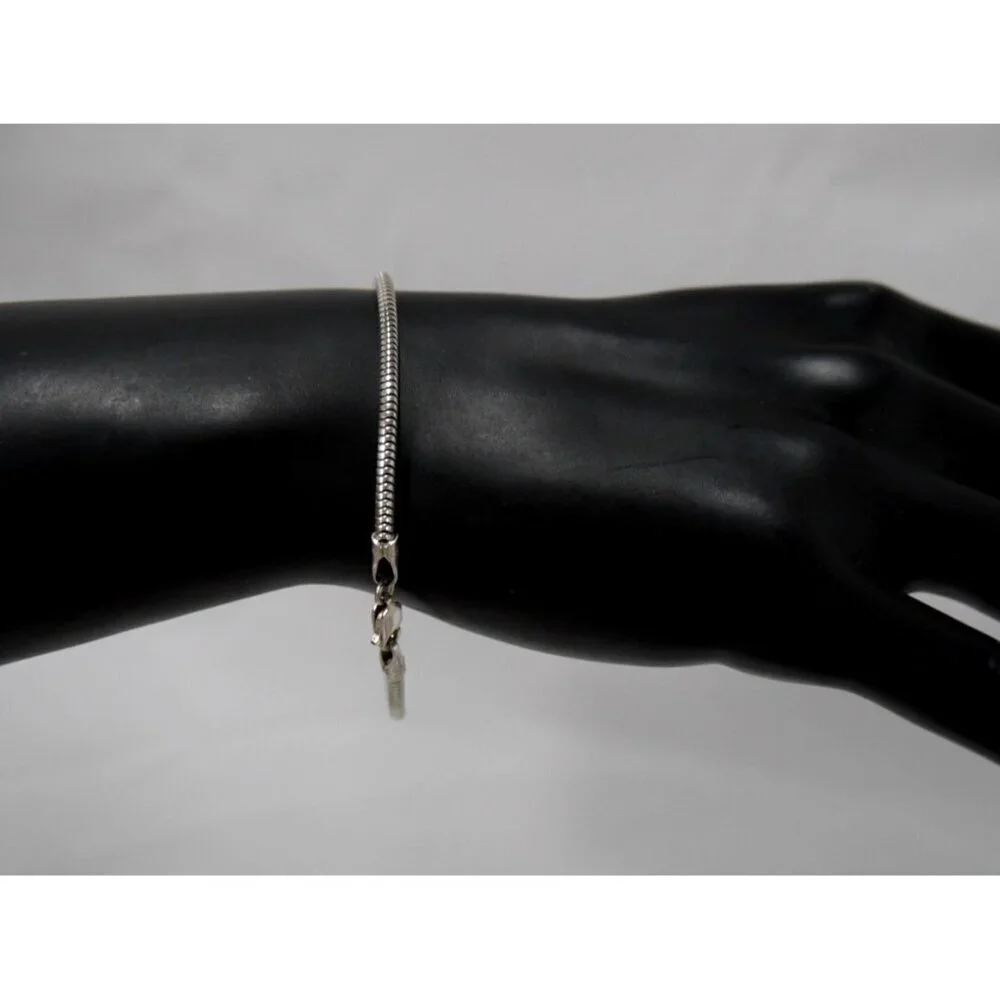 Vintage 925 Silver thicker chain bracelet fits 6